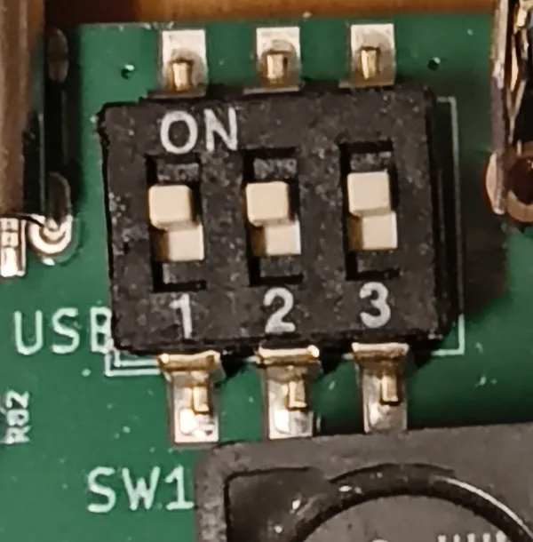 DIP-Schalter SW1 im USB-Boot